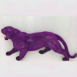He-Man Purple Panthor Masters of the Universe MOTU Skeletor Heman Flocked Cat - Picture 1 of 12