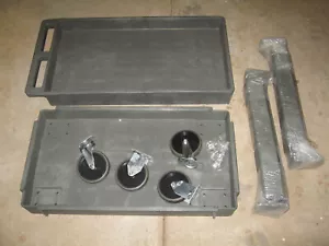 Quantum PC3518-33 Polymer Mobile Cart, 2 Shelf, 550LBS Limit, 34" x 17" x 32" - Picture 1 of 5