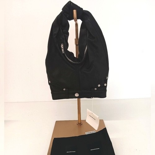 Alexander Wang Mini Tote in pelle linea jeans 5 tasche Nero