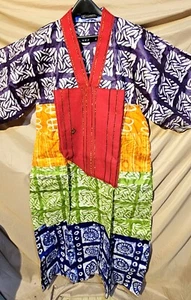Janet Gara J's Gara and Fabrics Sierra Leon afrikanisches Damenkleid neu ohne Etikett - Bild 1 von 11