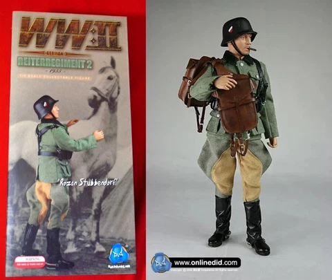 DiD 1/6 WWII German Reiterregiment 2 "Rozan Stubbendorf" Military Cavalry Figure Cover