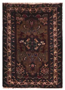 Afghan Hand-Knotted Wool Tribal Area Rug - 4 x 6 ft | Geometric Pattern | A7 - Picture 1 of 7