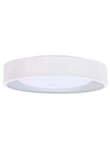 Beacon Lighting Uno 250mm 1 Light Flush Mount in White - Picture 1 of 2