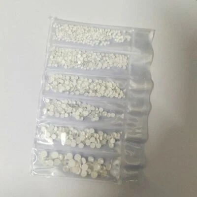 830 piezas de cristales luminosos de neón con respaldo plano SS6-SS20 pegamento en diamantes de imitación fluorescentes Foto 1 de 4