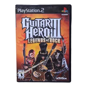 Guitar Hero lll 3: Legends of Rock (Playstation 2 PS2, 2007) Complete Manual CIB - Picture 1 of 4