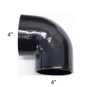 LS1 LS6 Intake Air Inlet Hose Silicone Black Elbow 90 4" Turbo Throttle Body 538 - Picture 1 of 2