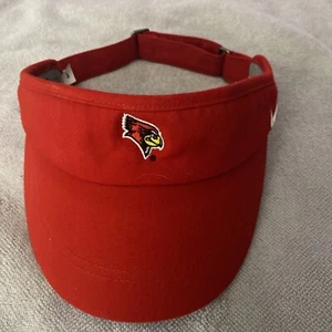 Louisville University Nike Dri-Fit Red Coaches Visor Hat Unisex Adjustable Strap - Picture 1 of 5