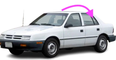 Se adapta a: 89-94 Plymouth Sundance y Dodge Shadow hatchback ventilación trasera izquierda ventana vidrio Foto 1 de 4