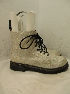 Botas de combate Dr Martens 1460 PASCAL J para mujer talla 5 arco iris brillo AirWair Foto 1 de 4