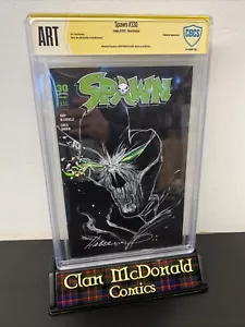 Spawn Sketch by BRIAN HABERLIN on Spawn #330 Blank GRADED CBCS ART - Picture 1 of 4