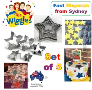 Stars Cookies Fondant Cutter Wiggles Birthday party supplies Cake Decorating - Picture 1 of 1