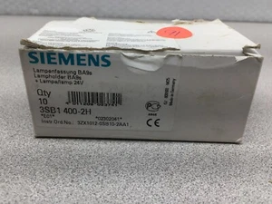 NEW IN BOX OF 10 SIEMENS 24V LAMPHOLDER 3SB1 400-2H - Picture 1 of 3