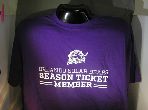 ORLANDO Solar Bears Souvenir T-shirt ECHL Season Ticket Member size XXL ! Cover