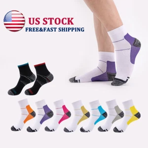 Compression Socks Foot Sleeve Pain Relief Plantar Fasciitis Ankle Support - Picture 1 of 20
