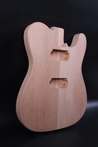 Unfinished Guitar Body Mahogany Wood Set in Style HH Double Cut DIY Guitar - Picture 1 of 5