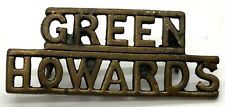British Military Issue Green Howards Metal Uniform Shoulder Lapel Badge