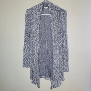 Charming Charlie Cardigan Donna Blu Medio Lunghezza Morso di Squalo Orlo - Foto 1 di 11
