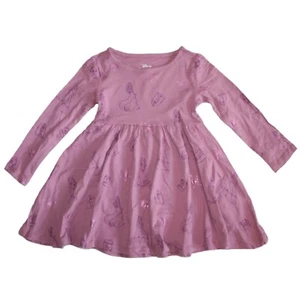 Disney Princess Graphic Print Long Sleeve Toddler Girl's Dress - NWT - Picture 1 of 4