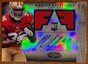 2013 Leaf Certified Marcus Lattimore AUTO RC Jersey #/499 San Francisco 49ers - Bild 1 von 2
