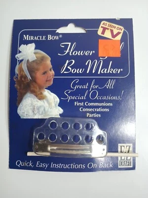 MIRACLE BOW DO IT YOURSELF CRAFT COSTUME MAKER NO SEWING HAIR CLIP - Image 1 of 4