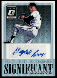 Gaylord Perry Card 2016 Donruss Optic Significant Signatures #5