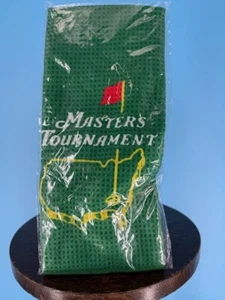 Masters Tournament Official Golf PGA Towel with Carabiner Clip New in Plastic - Picture 1 of 4