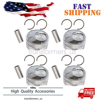 Kit de pistão 4X compatível com Kia Soul Forte Forte5 Forte Koup 2.0L 2014-2018 - Imagem 1 de 4