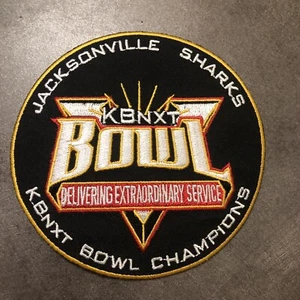 Jacksonville Sharks KBNXT Bowl Patch - 4 1/8 inches x 4 1/8 inches  - Picture 1 of 2