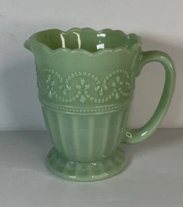 PIONEER WOMAN Timeless Beauty Jade/Jadeite Scalloped CREAMER-EUC - Picture 1 of 8