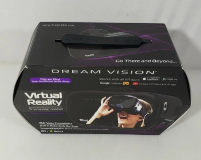 DREAM VISION TZUMI VIRTUAL REALITY SMARTPHONE HEADSET 4586B IOS ANDROID BLACK VR