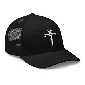 Wooden Stakes Cross Vampire Hunter Trucker Cap Snapback Hat - Picture 1 of 11