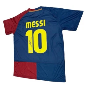 Barcelona Jersey Hand Signed Autographed Lionel Messi BAS Authentication - Picture 1 of 6