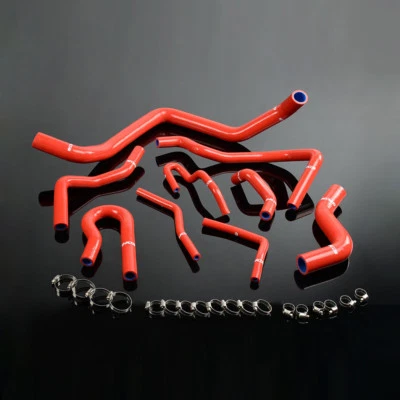 Kit de manguera de radiador de silicona apto para Honda Civic D15 D16 1992-2000 SOHC EG/EK rojo Foto 1 de 4