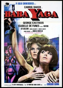 BABA YAGA MANIFESTO CARROLL BAKER CREPAX VALENTINA 1973 WITCH MOVIE POSTER 2F - Foto 1 di 1