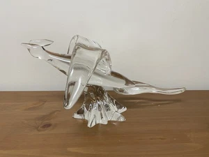 Steuben Glass Sculpture Great Pheasant Bird By Lloyd Adkins - Picture 1 of 7