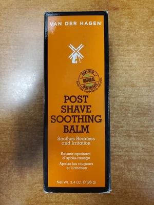 Van Der Hagen Post Shave Soothing Balm 3.4 oz. Soothes Redness/Irritation E13B - Image 1 of 4