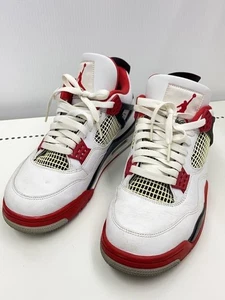 Nike Air Jordan 4 Retro OG Fire Red 2020 DC7770-160 Men's US8.5 No Box Good+ -3 - Picture 1 of 9