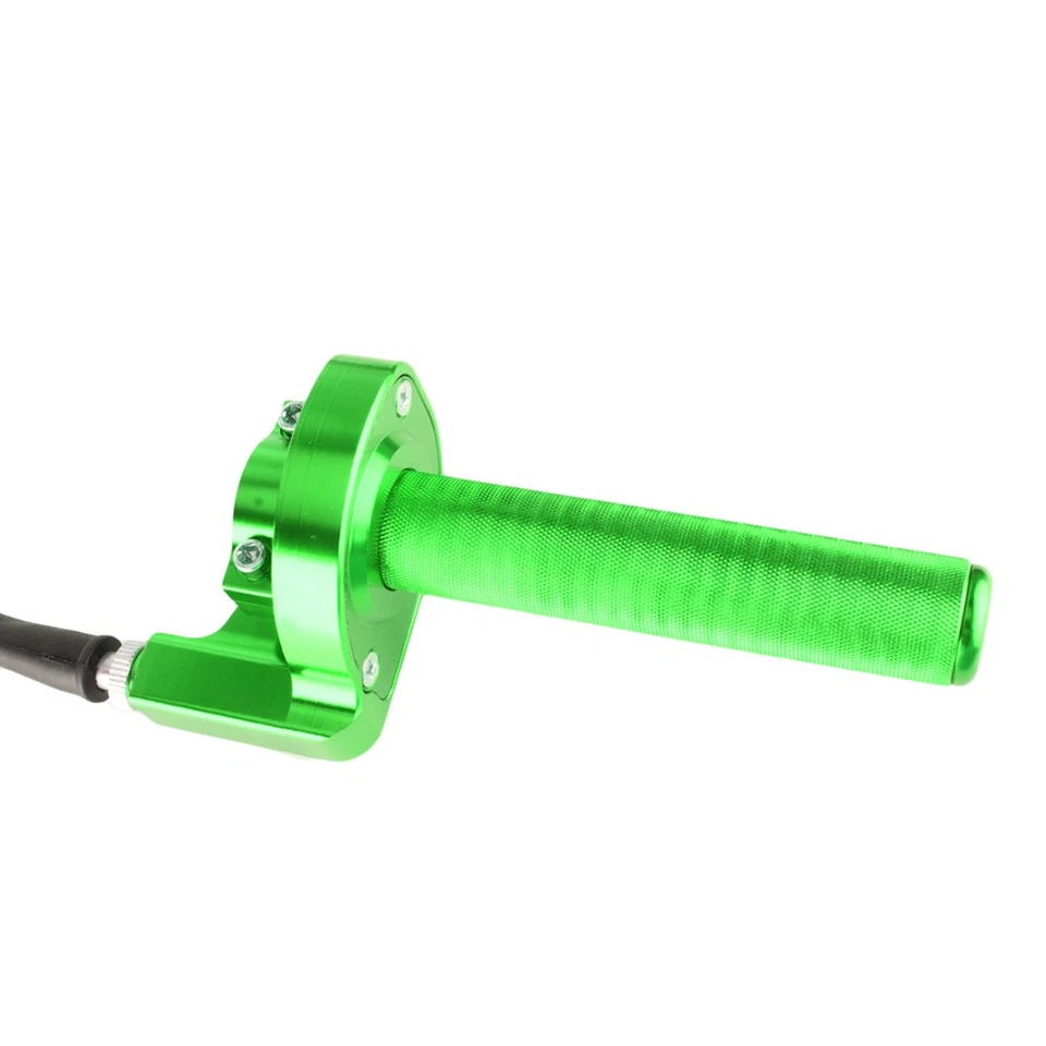 CNC KLX110 Aluminum For Kawasaki Dirt Bike KX125 KX250 Twist Throttle W Cable ' - Image 1 of 4
