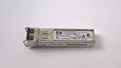 Lot of 5 Foundry Networks FTLF8519P2BNL-F1 550m 850nm 1000Base-SX SFP Module - Image 1 of 3