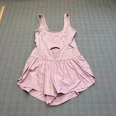 Romper esportivo Aeropostale recorte rosa XS shorts rosa tênis balé esportivo - Imagem 1 de 4