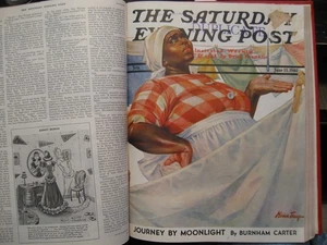 Bound Saturday Evening Post Apr-June 1940 WWII Norman Rockwell J C Leyendecker - Picture 1 of 16