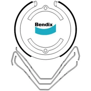 BENDIX BONDED BRAKE SHOE SET BS3217 - Picture 1 of 1