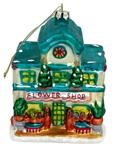 Adorno de Navidad grande de vidrio soplado para floristería - Imagen 1 de 9