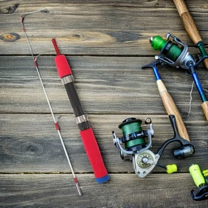  Cañas de Pescar Hombre - Caña de Fundición Giratoria 60cm para Hombres y Principiantes - Portátil - Imagen 1 de 9