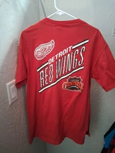💫VTG 90s NHL Detriot Red Wings Clarence Campbell Conf Tee Nutmeg XL - Bild 1 von 7