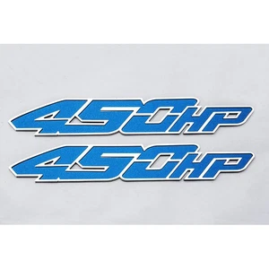 Deluxe Badges Blue Vinyl '450HP' Inlay 2p for 2017 Ford F-150 Raptor [Stainless] - Picture 1 of 3