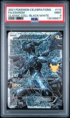 2021 Pokémon TCG Celebrations Zekrom 114 PSA 9 — 第 1/2 张图片