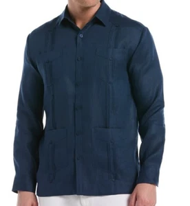 100% Linen Classic Guayabera Shirt - Long Sleeve (Size XL) - Picture 1 of 7