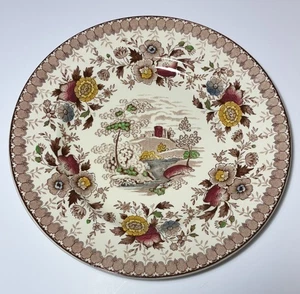 Ridgway of Staffordshire Woodland Braun & Weiß Essteller Hergestellt in England 10" - Bild 1 von 9