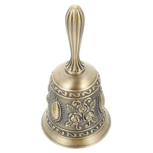 Hand Ring Bell Retro Service for The Kitchen Vintage Hotel Dish - Picture 1 of 12